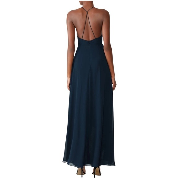 Jenny Yoo Navy Farrah Gown size 0 - Picture 2 of 11